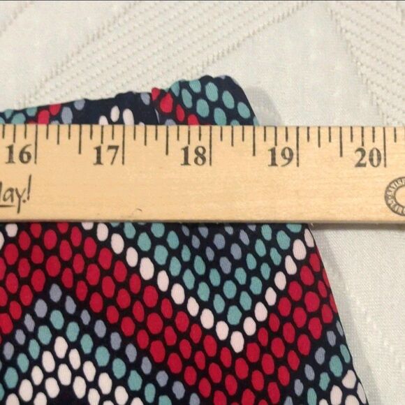 Y2K Revival Cato Skirt Womens XL Multicolor Chevron Stretch Retro Boho Mod Prepp - Picture 2 of 8